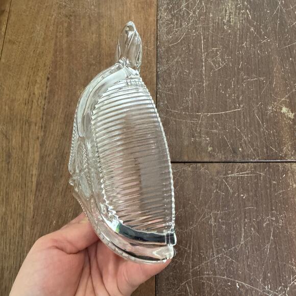 Depression era Anchor Hocking art deco Ribbed Nappy Dish bowl Chipped‎ - Picture 5 of 8